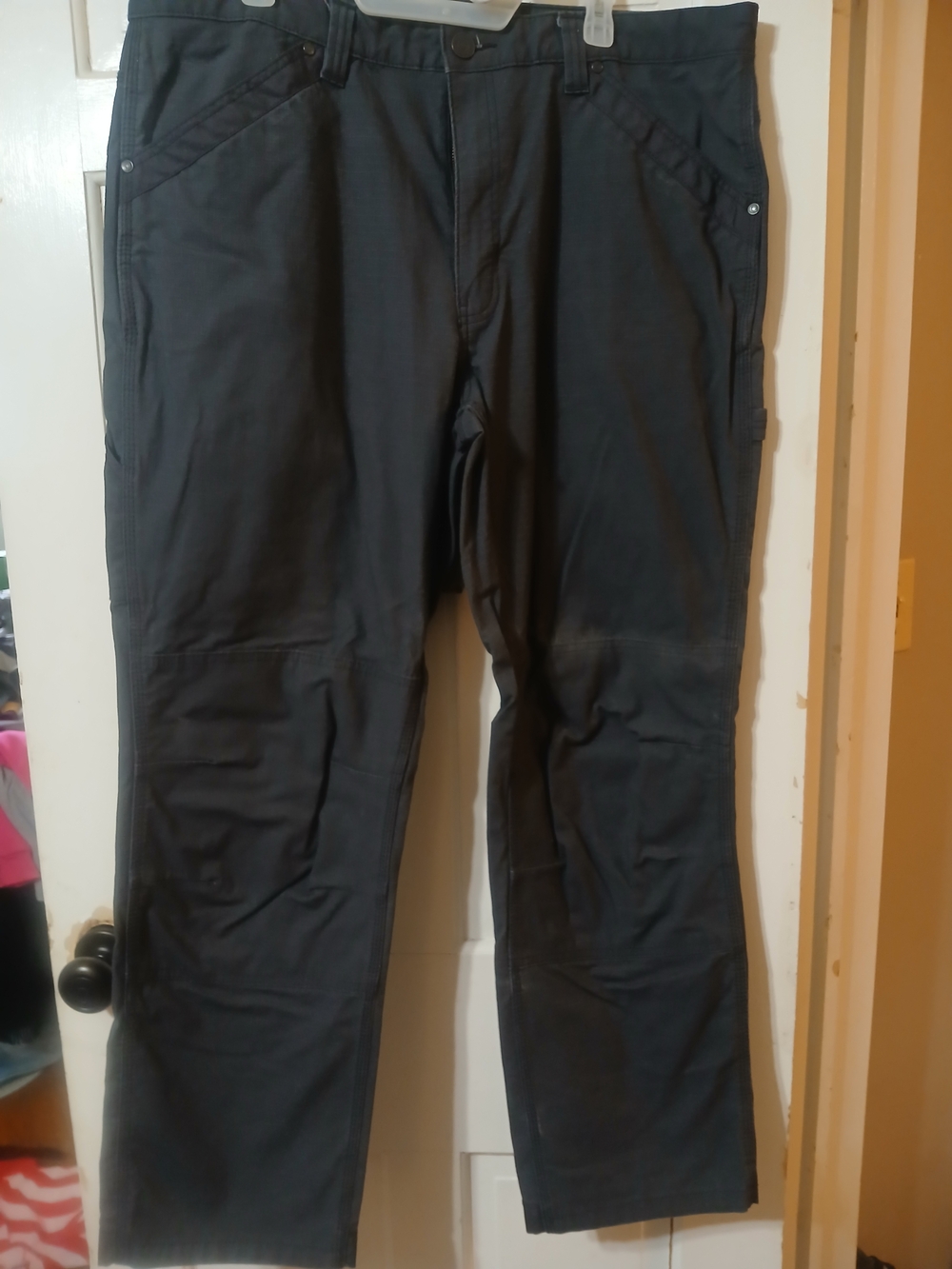 Men's Cargo Work Pants in Black